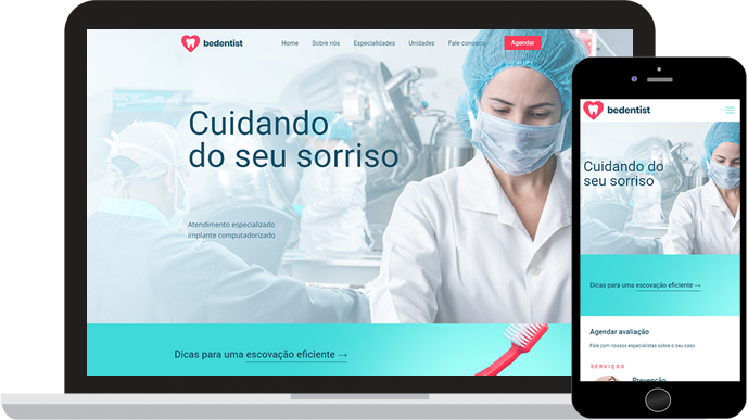 Site para clínica e site para médicos Site para clínica médica